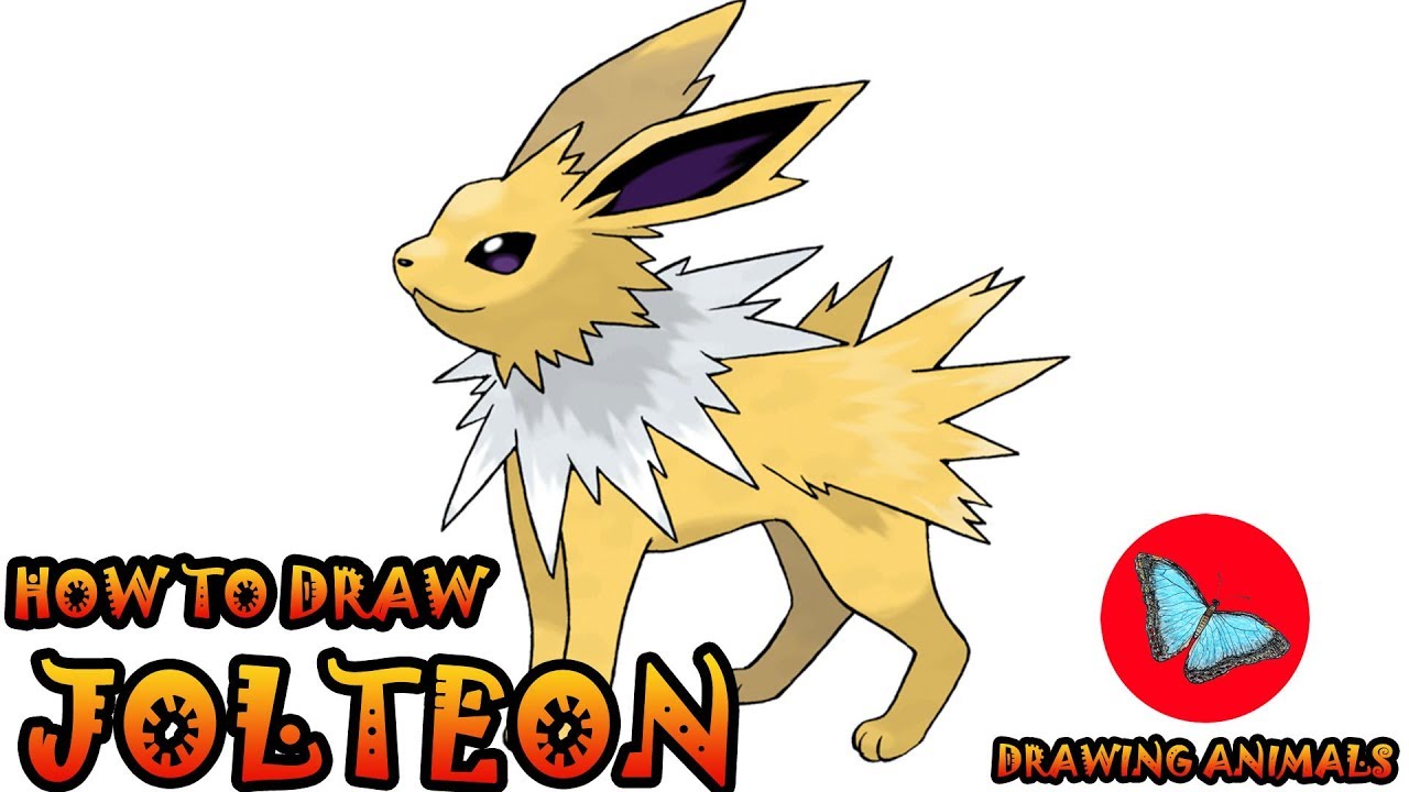How To Draw Jolteon Pokemon | Drawing Animals