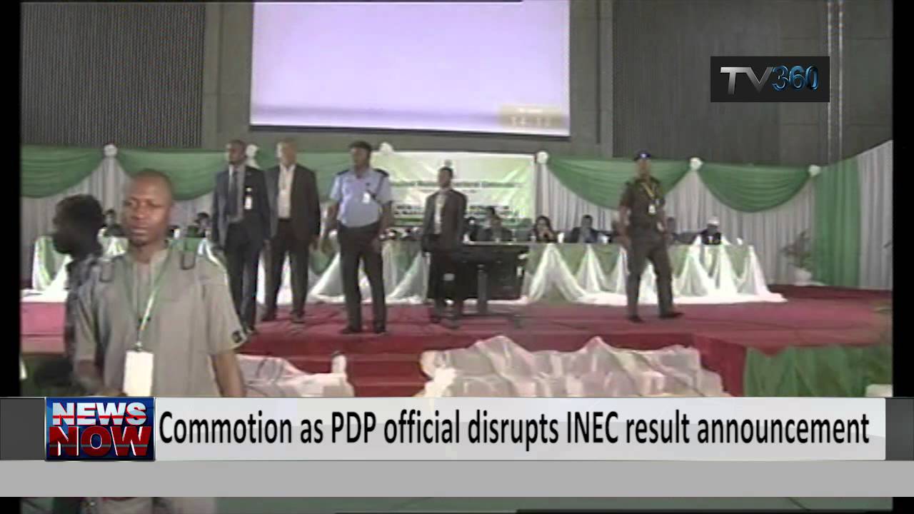 Godsday Orubebe disrupts INEC result announcement