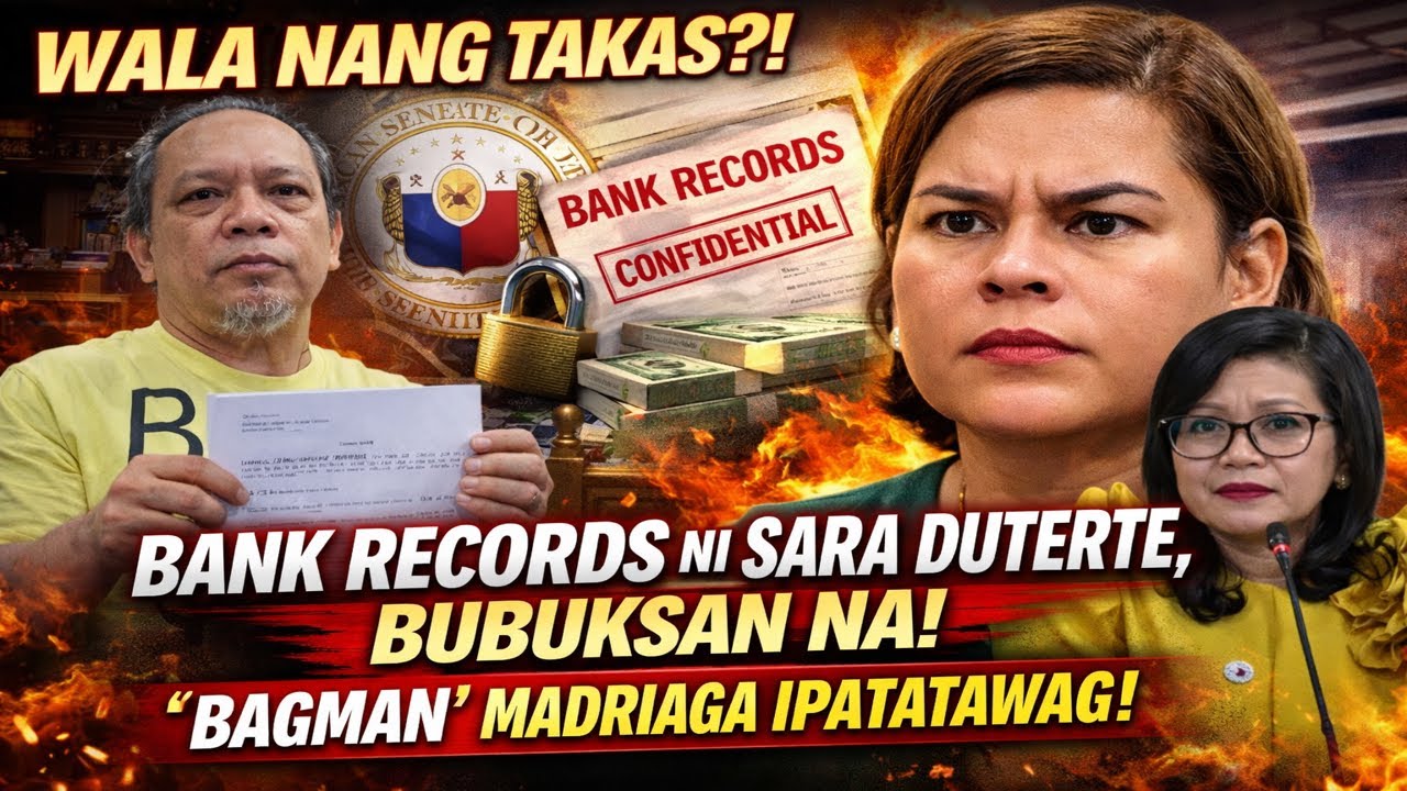 WALA NANG TAKAS?! Bank Records ni SARA DUTERTE, BUBUKSAN NA — ‘BAGMAN’ MADRIAGA IPATATAWAG!