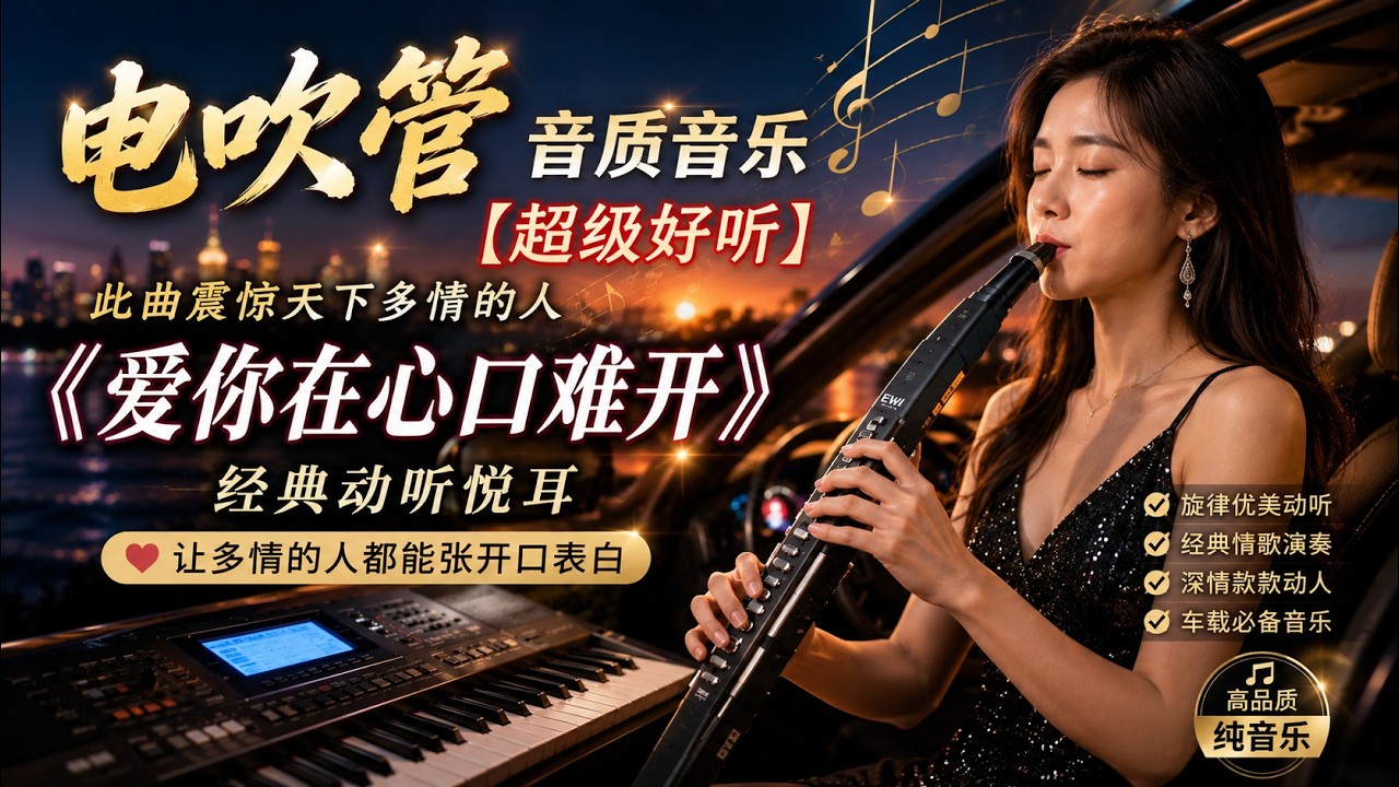 电吹管音质音乐 【超級好聽此曲震惊天下多情的人《爱你在心口难开》经典动听悦耳- 让多情的人都能张开口表白
