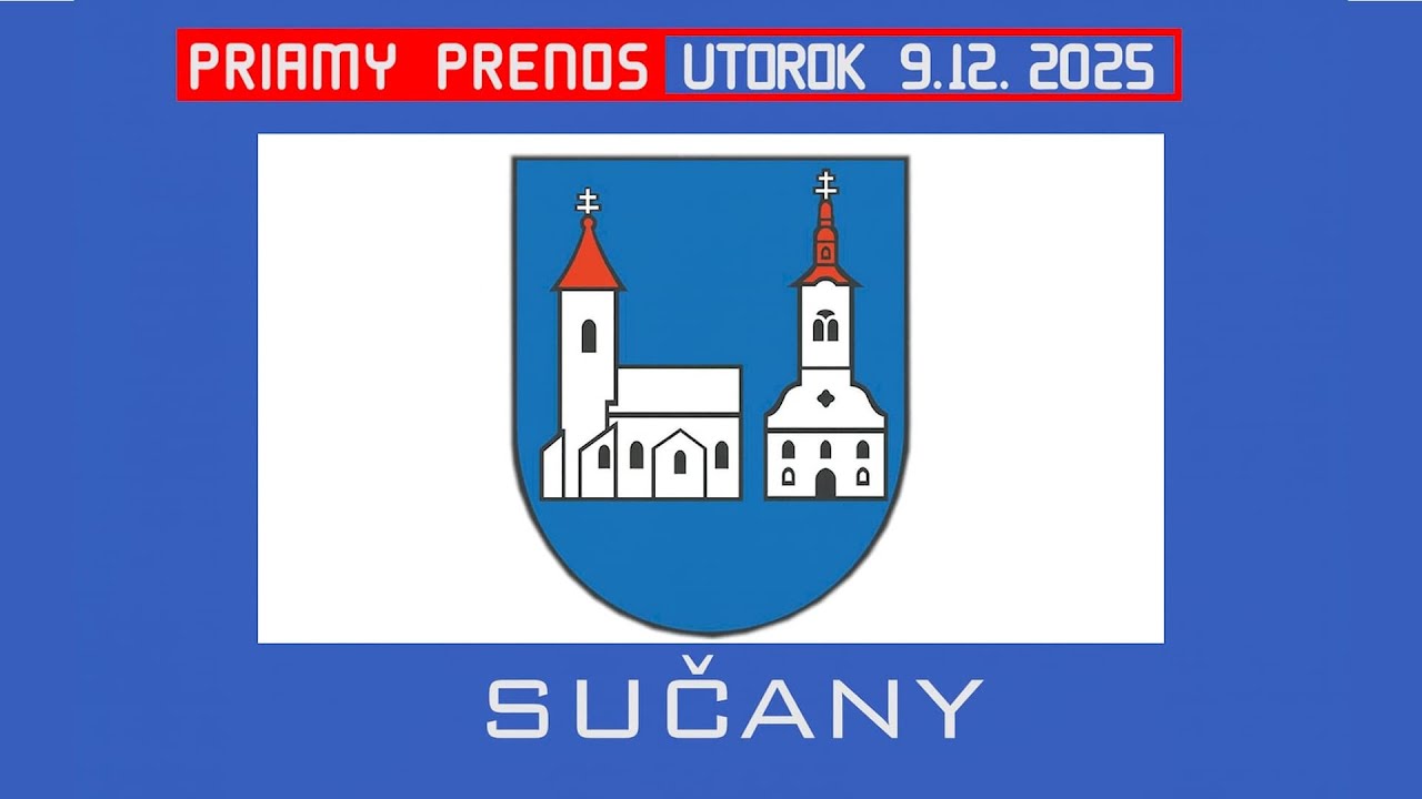 Obecné zastupiteľstvo Sučany 9.12.2025 16:00