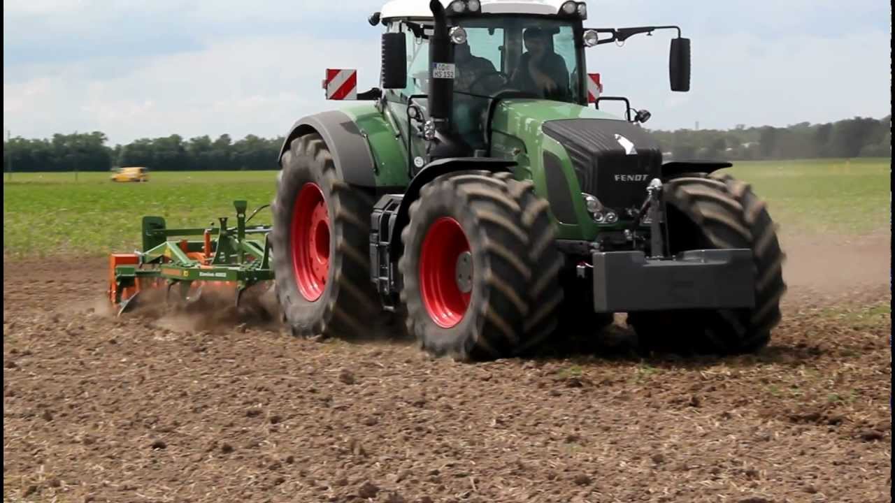 Fendt 939 Vario z kultywatorem Amazone Cenius 4002
