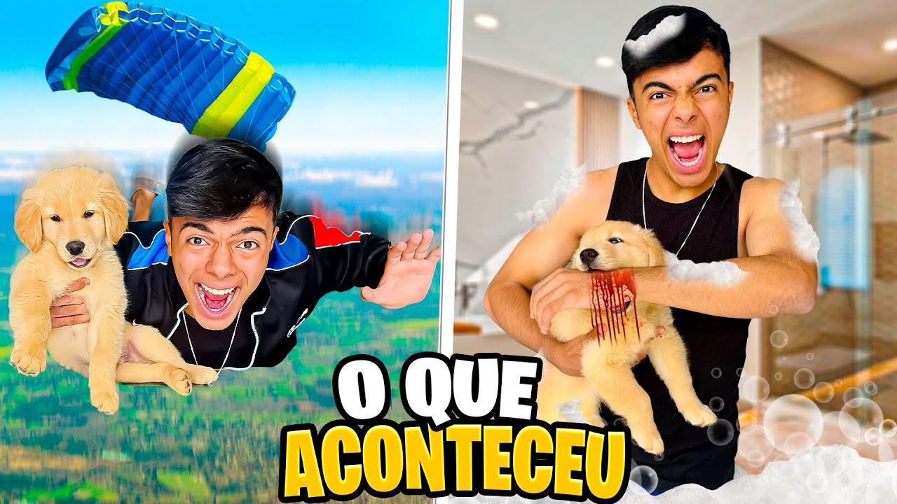 MEU CACHORRINHO FEZ VÁRIAS COISAS PELA PRIMEIRA VEZ!🤩 *mas deu ruim😬