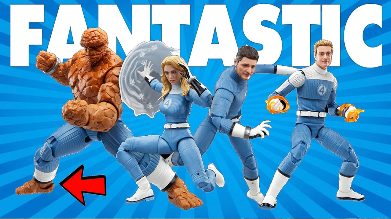 the NEW Fantastic Four First Steps Marvel Legends figures are...