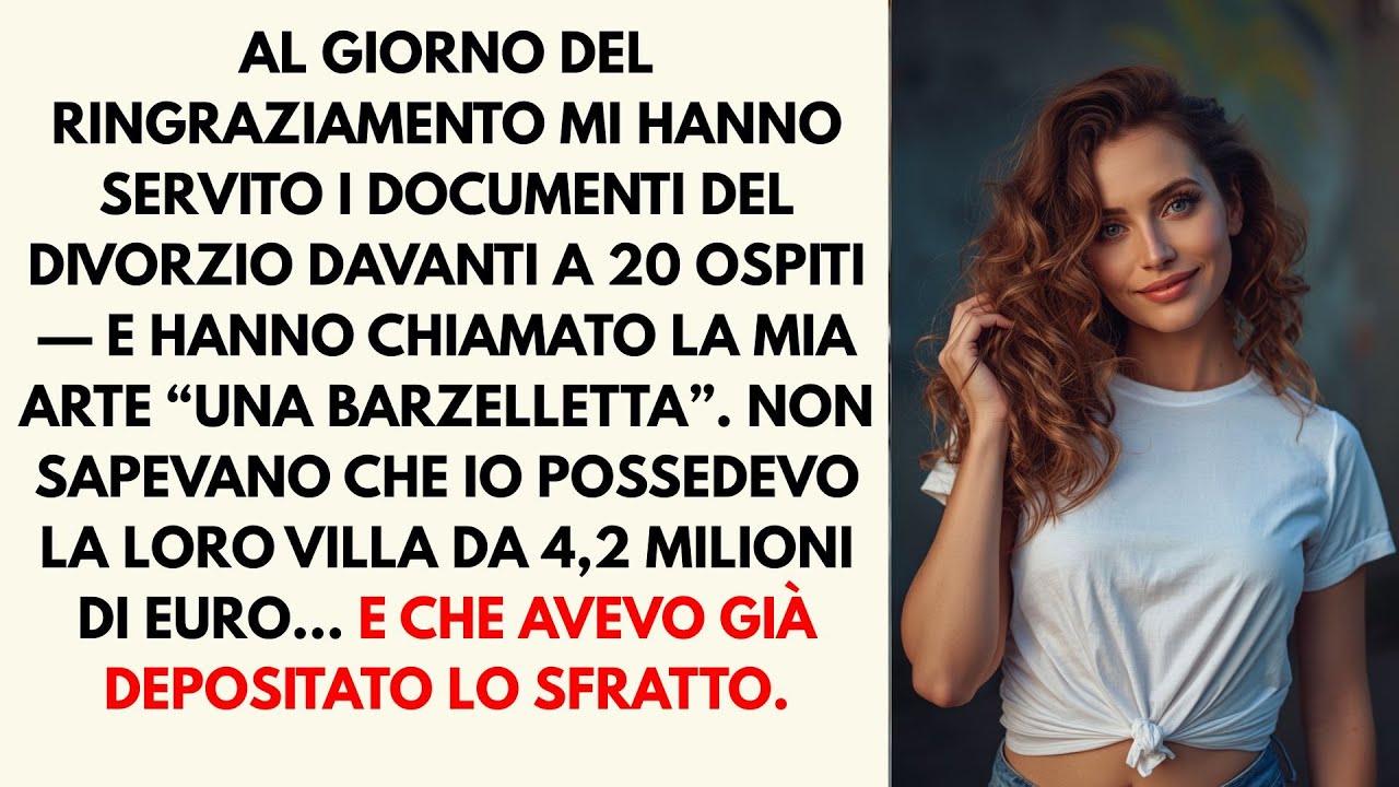 La Famiglia Di Mio Marito Ha Deriso La Mia Arte A Cena Poi Mi Ha Dato I Documenti Del Divorzio...