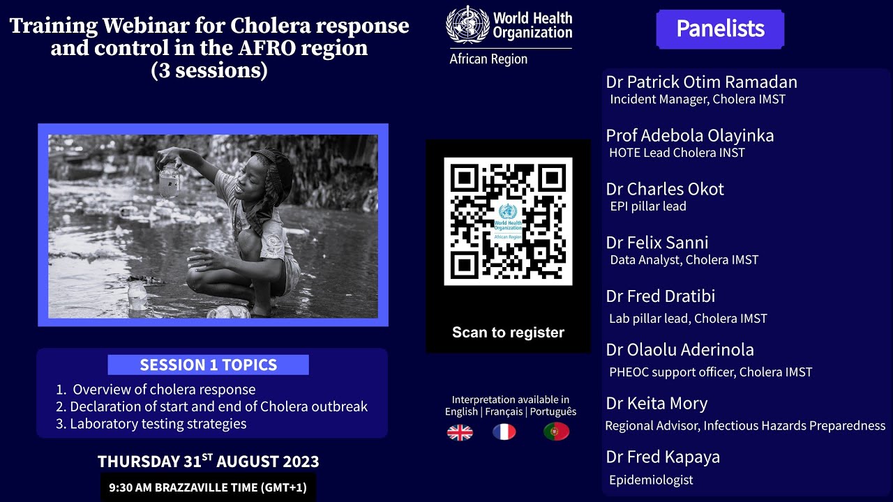Session 1 Cholera response and control in the AFRO region