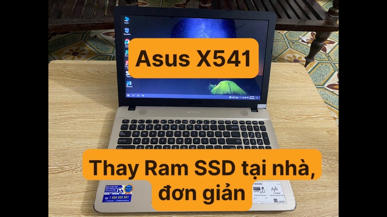 Thay Ram Nâng SSD cho Asus X541. Nâng cấp tại nhà P12