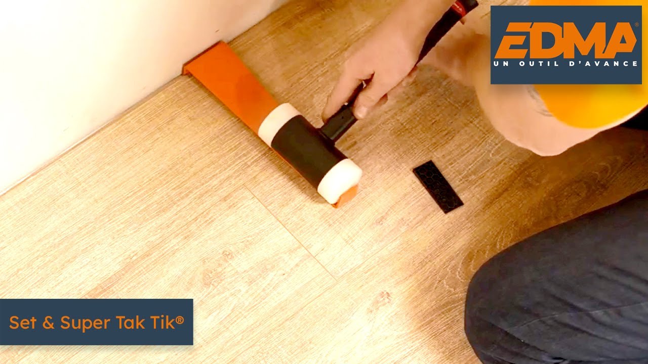 Set pose de parquet stratifi&eacute; et tire lame professionnel Tak Tik&reg; / Super Tak Tik&reg;  | Edma