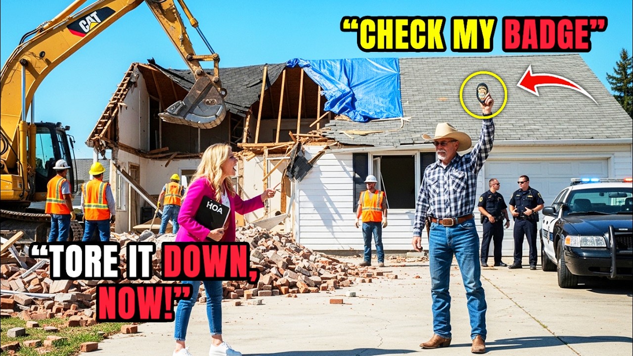 HOA Tore Down My House Claiming HOA Dues — Then Froze When They Saw My Badge