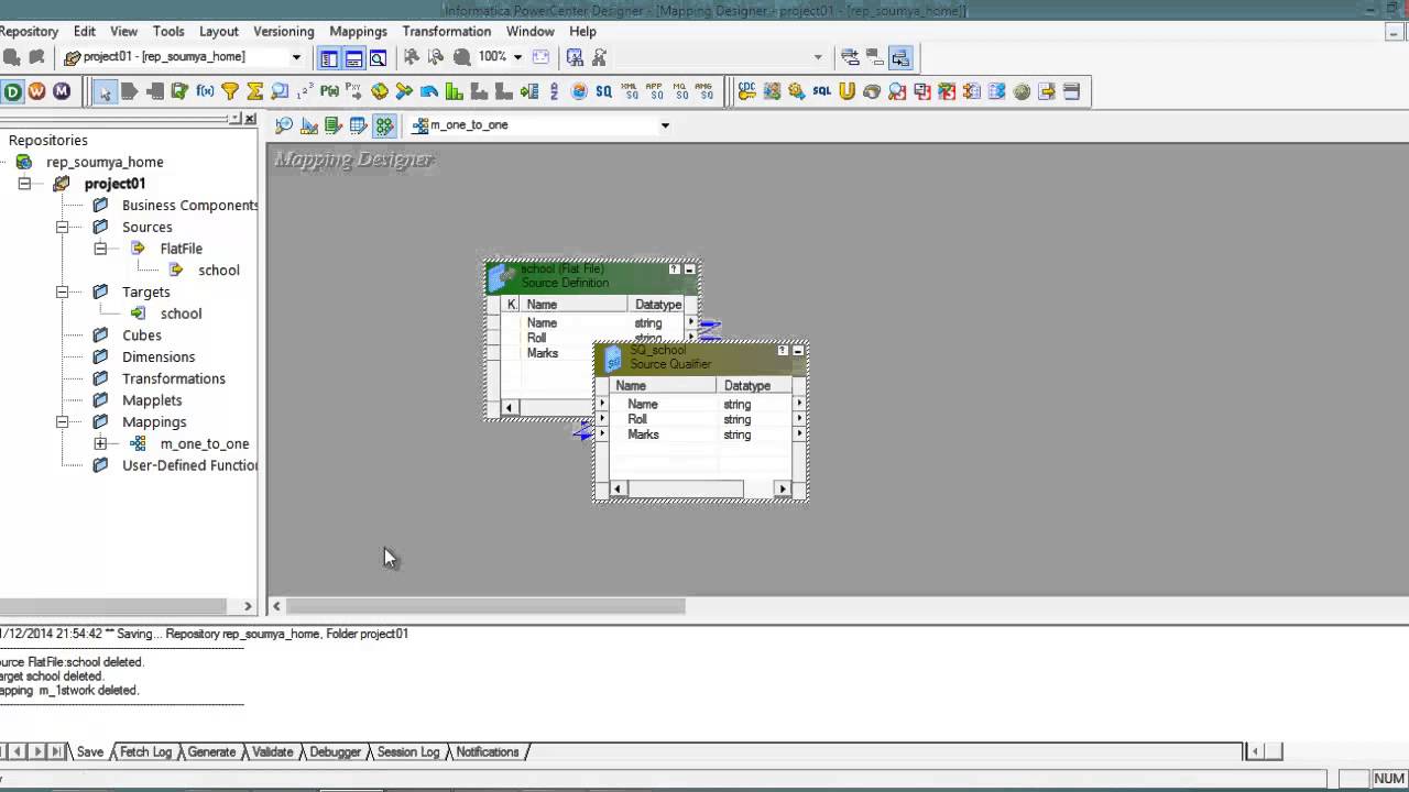 HOW TO CREATE A ONE TO ONE MAPPING IN POWER CENTER