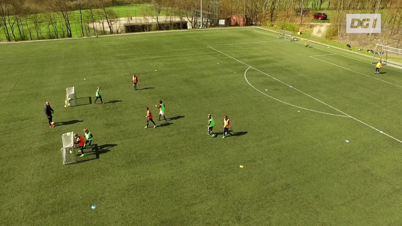 Spil træning - 4v4 med endezone og vendespil