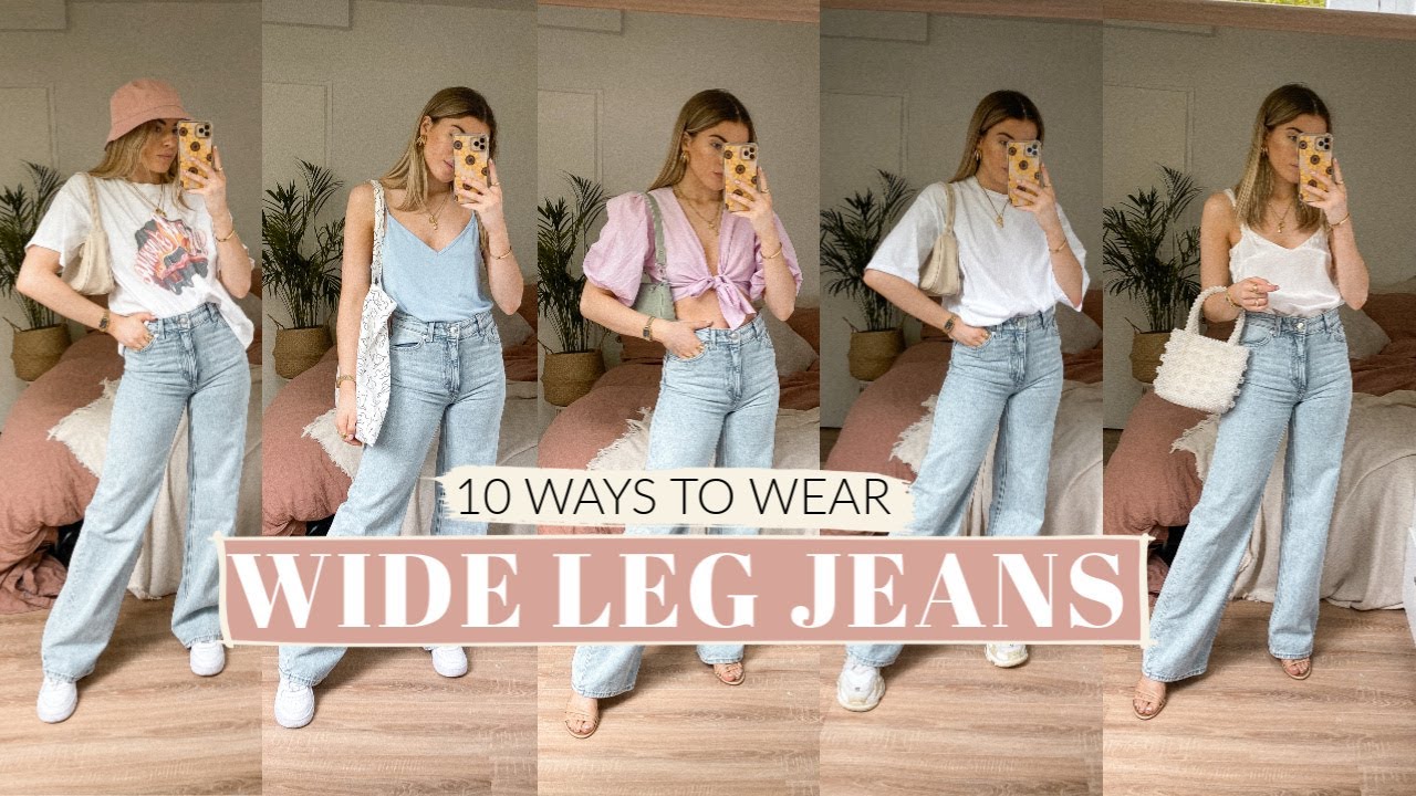 10 WAYS TO WEAR WIDE LEG JEANS // Charlotte Olivia