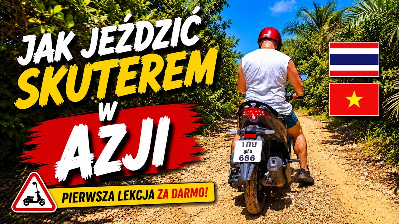 Poradnik: Jak jeździć skuterem w Azji. Tajlandia, Wietnam 2026 4K