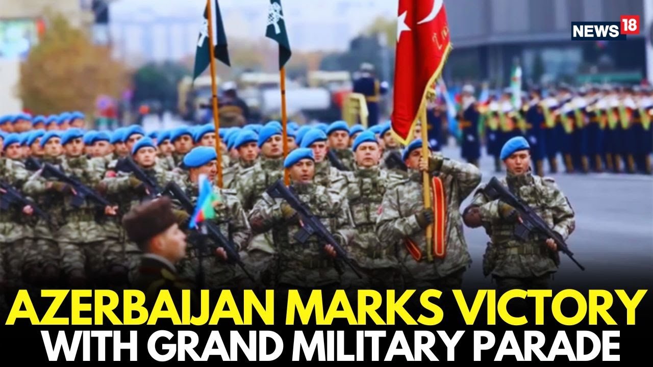 Azerbaijan Celebrates Victory with Grand Military Parade | Erdogan & Shahbaz Attend | Live-N18G