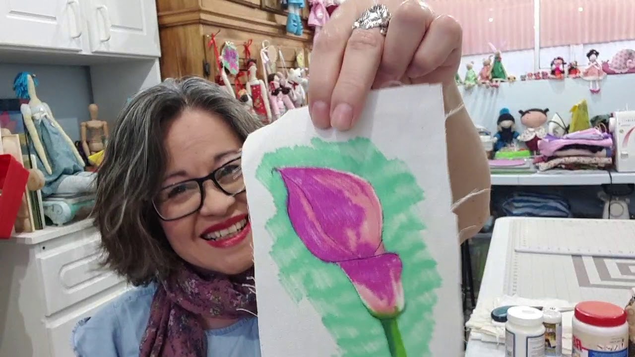 #artetextil #marcadores #artquilt Pintando con marcadores sobre tela