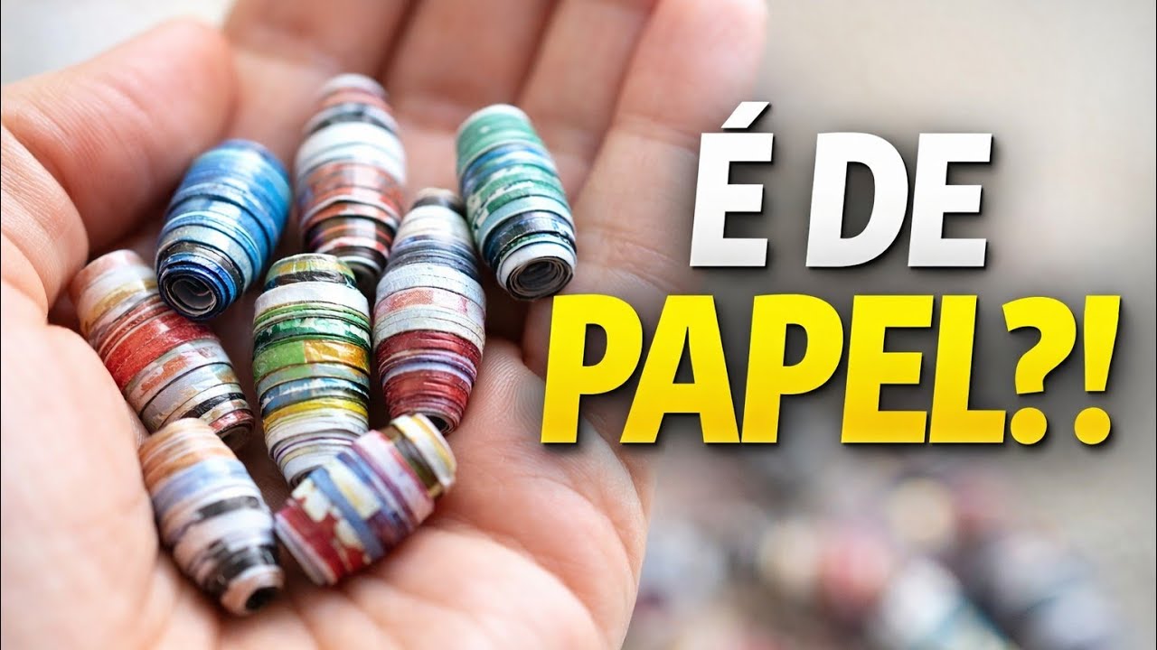 Contas artesanais de papel super resistentes