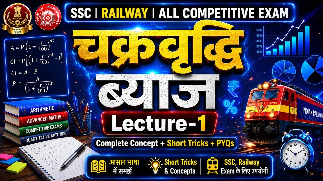 COMPOUND INTEREST FROM ZERO |🚨LEC -1 | SSC & RAILWAY EXAM ORIENTED