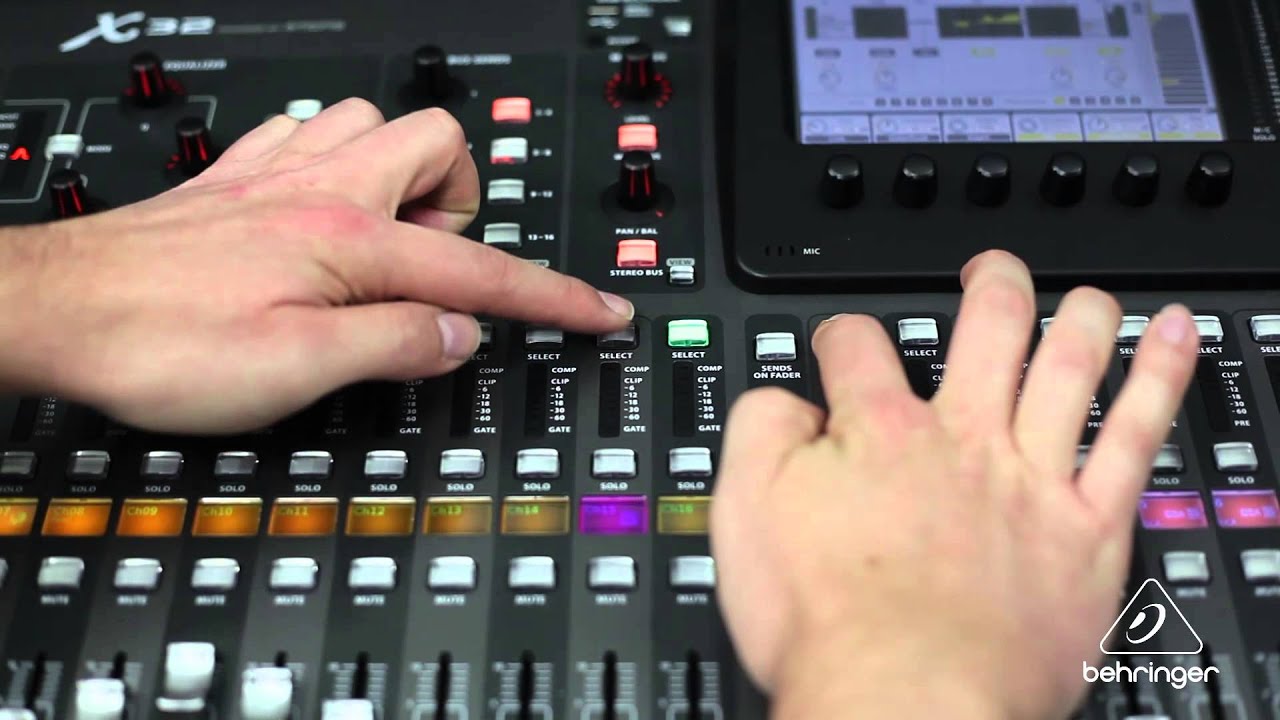 Getting To Know The X32: DCAs & Mute Groups