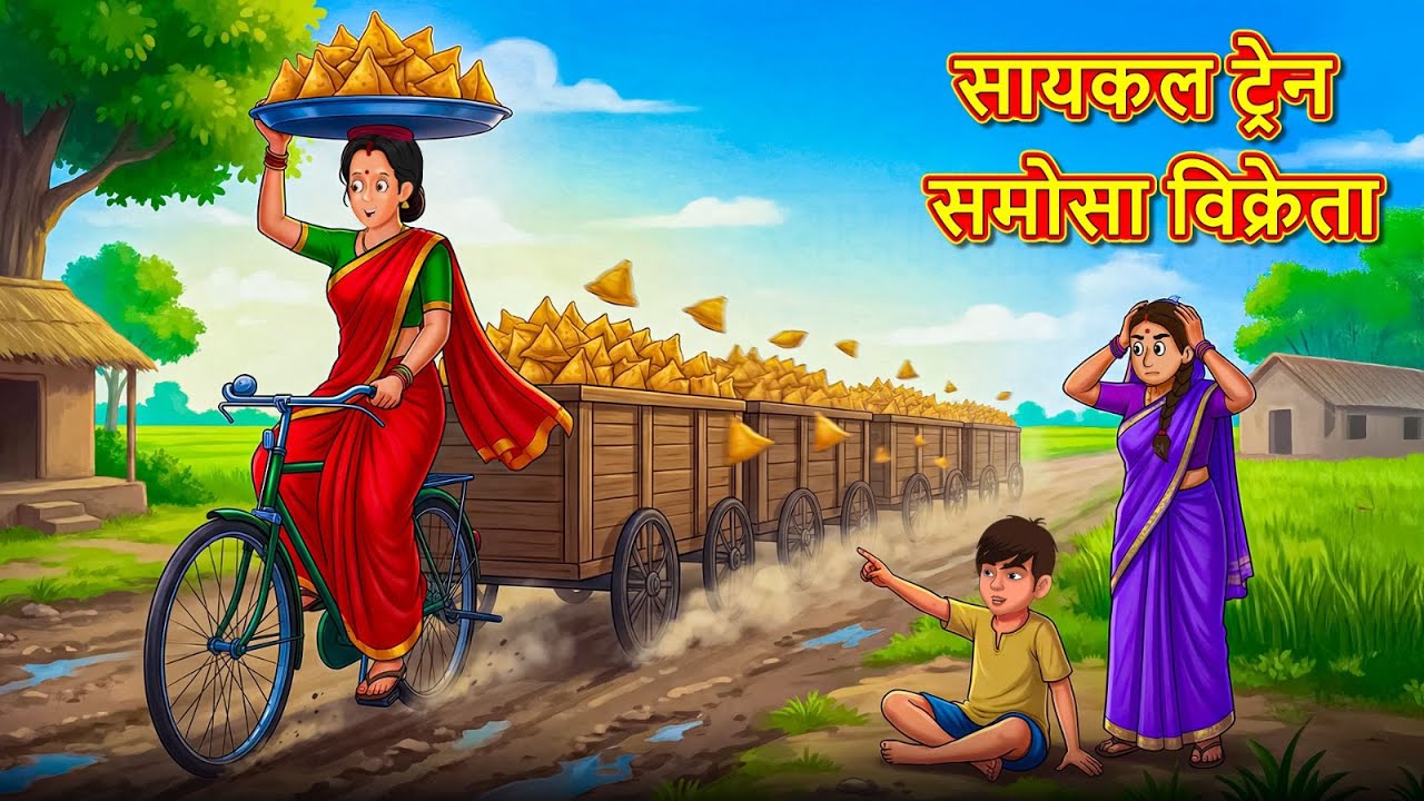 सायकल ट्रेन समोसा विक्रेता | Marathi Story | Marathi Goshti | Stories Marathi | Koo Koo TV Marathi