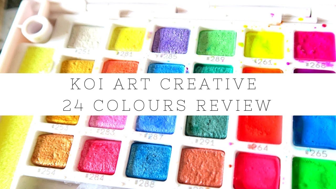 Koi Creative Art Colours 24 Set First Impressions & Swatches