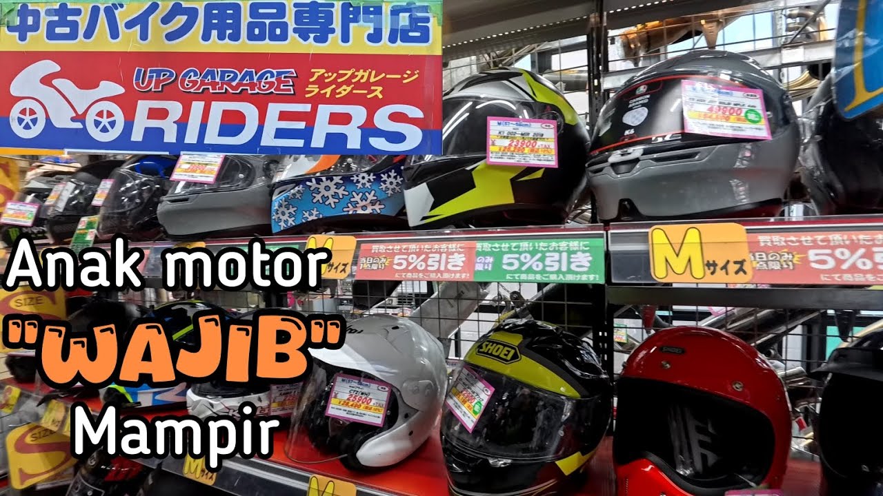 Up Garage Motorcycle - Osaka, Japan || Surganya anak Motor || Arai cuma 1 jutaan aja