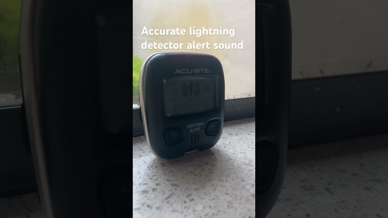 Accurate lightning detector alert sound #alarm #weather #lightning￼