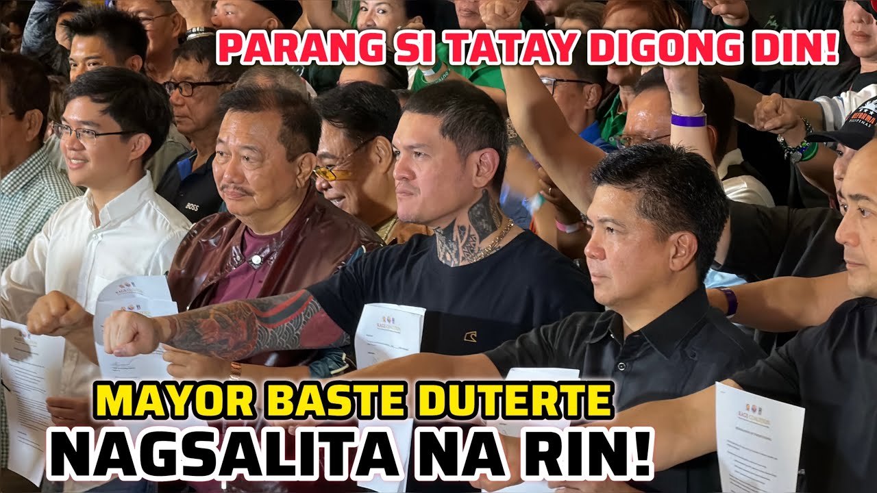 MAYOR BASTE DUTERTE NAGSALITA NA RIN! 