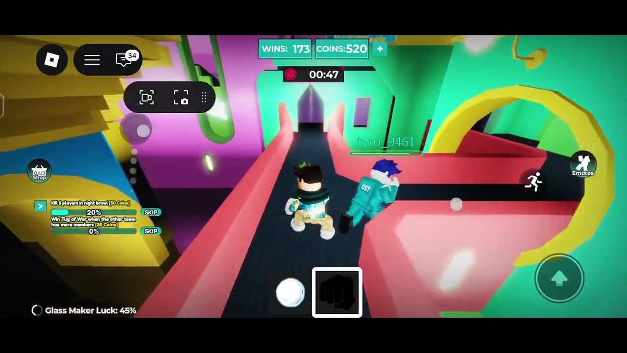 I am playing squid game in roblox 😁😎.                      But glass bridge is so hard 😞. Subscribe😜