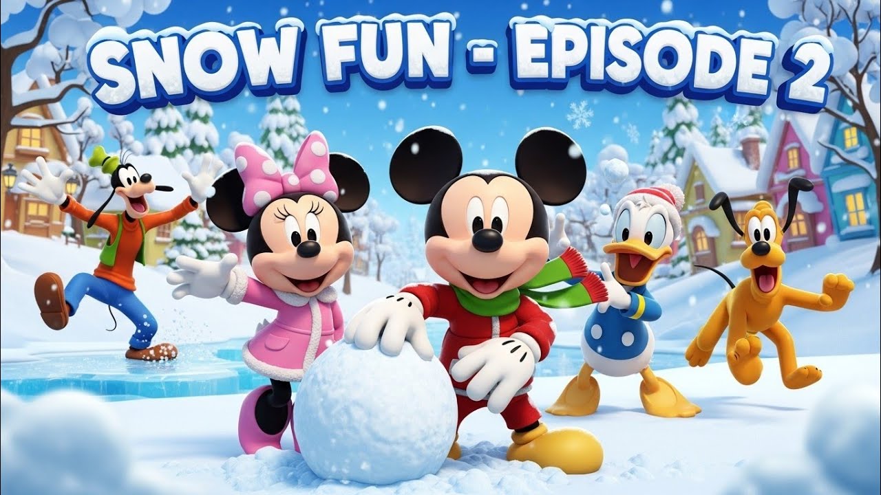 Mickey Mouse and Friends Snow Fun | Episode 2 ❄️⛄ | 3D Cartoon Winter Adventure for Kids