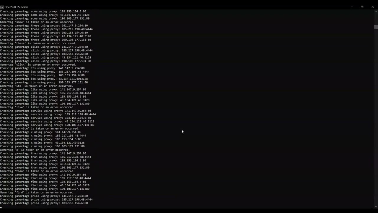 Xbox Gamertag Checker PoC