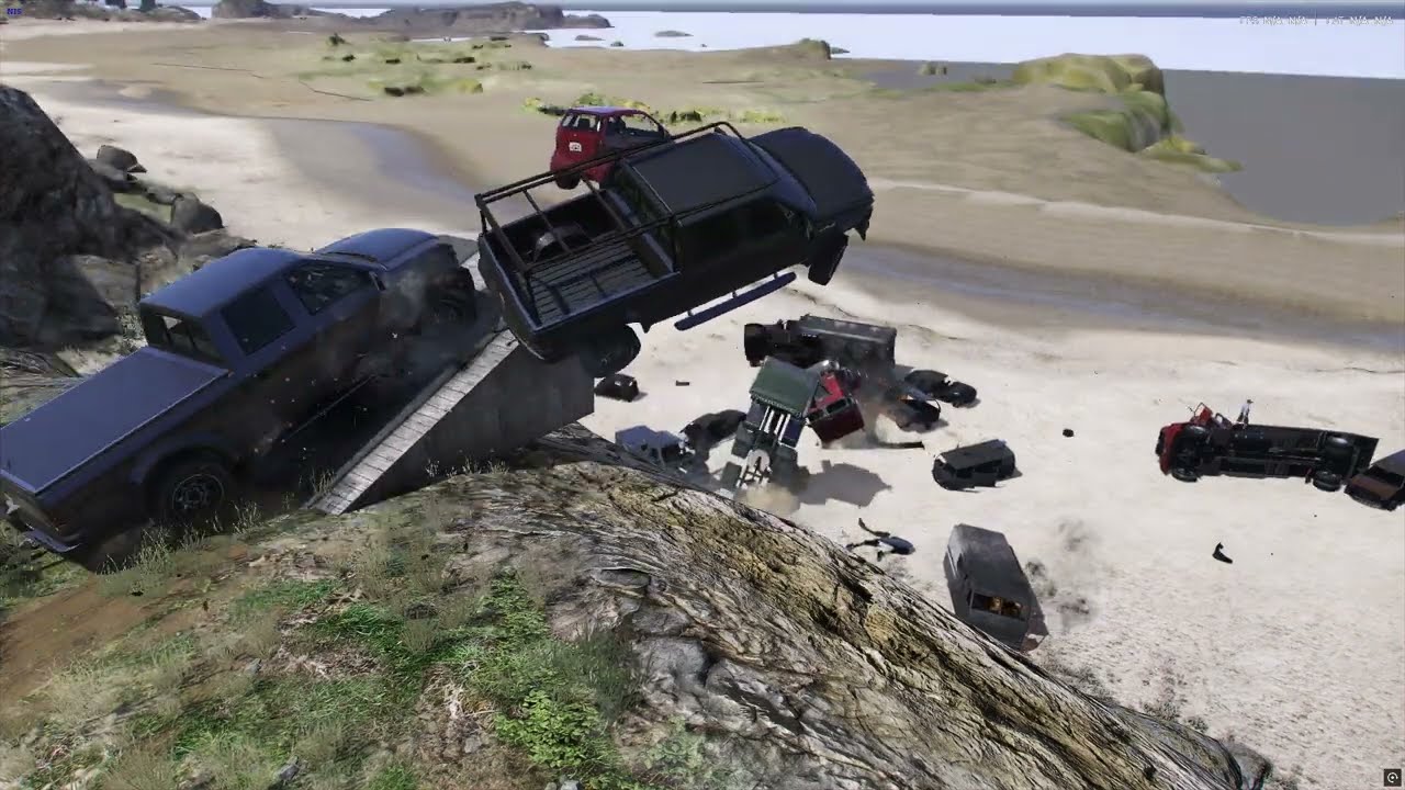 GTA 5 - New Location NPCs Vehicle Stunt Jump in Los Santos #10