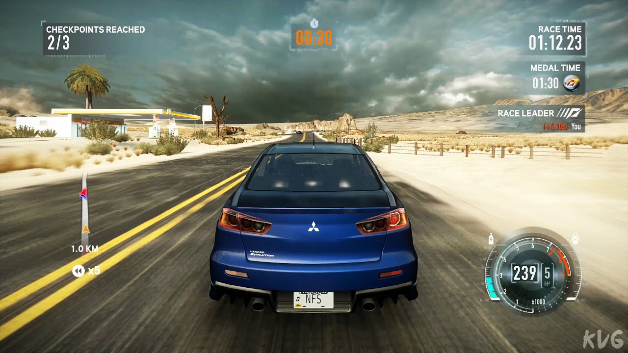Need for Speed: The Run - Mitsubishi Lancer Evolution X (Style Bodykit) 2008 - Gameplay