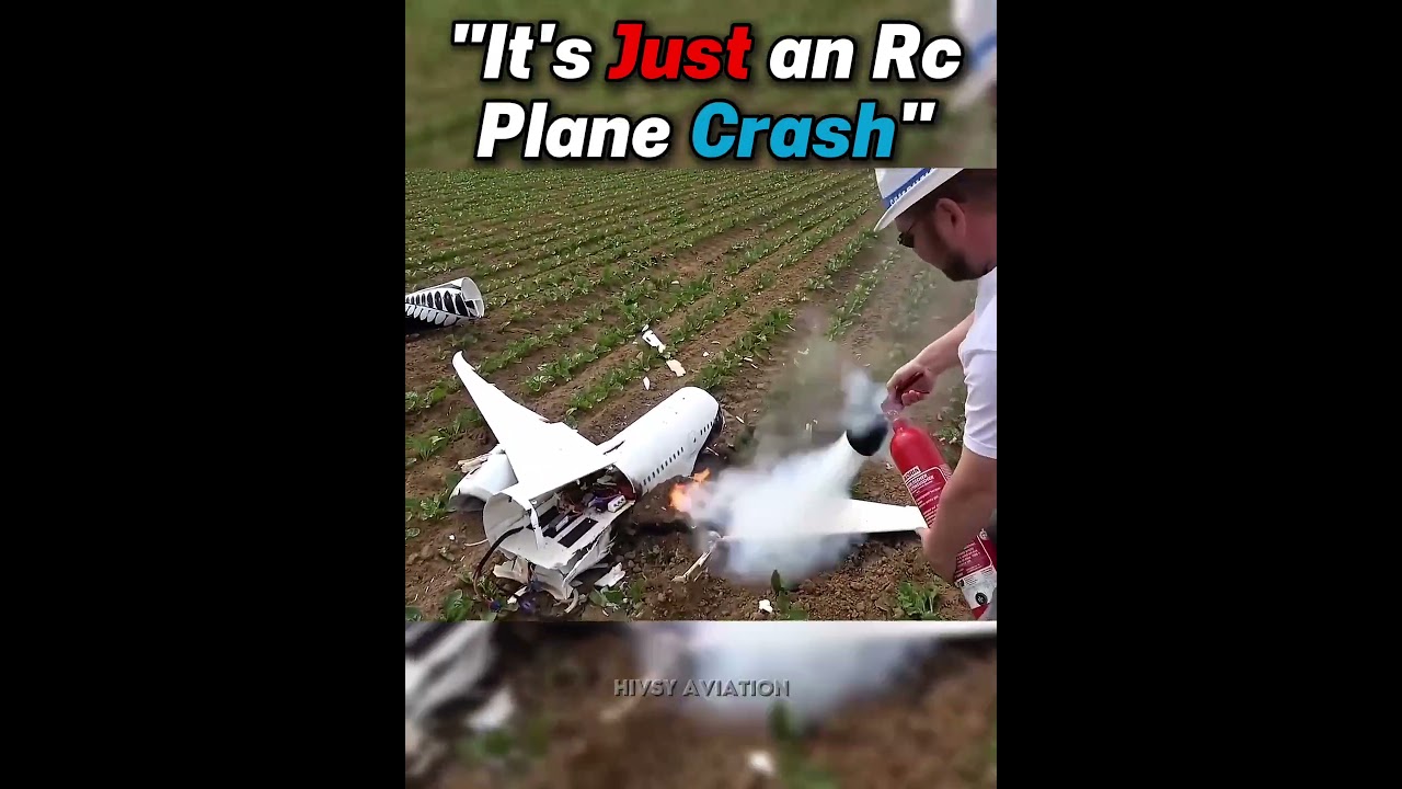 Its Just an RC Plane Crash?! 😔 #airplane #aviation #fyp #planecrash