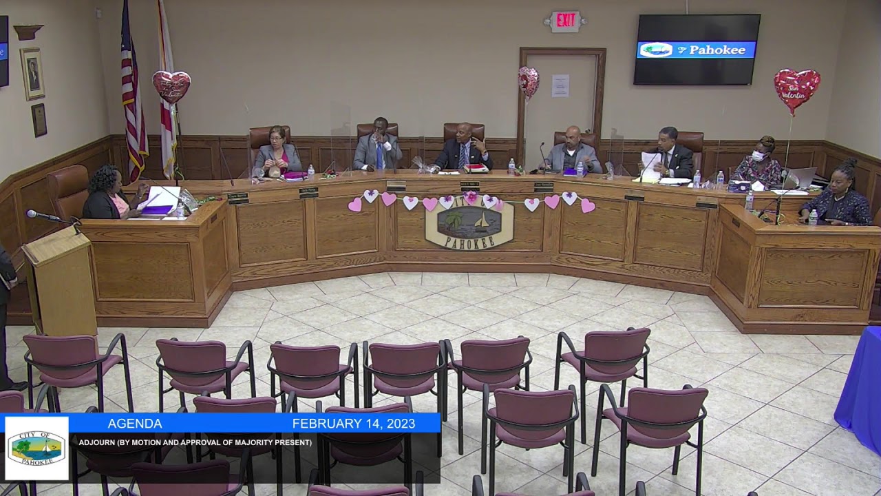 City of Pahokee, FL February 14, 2023  Regular City Commission Meeting 6pm