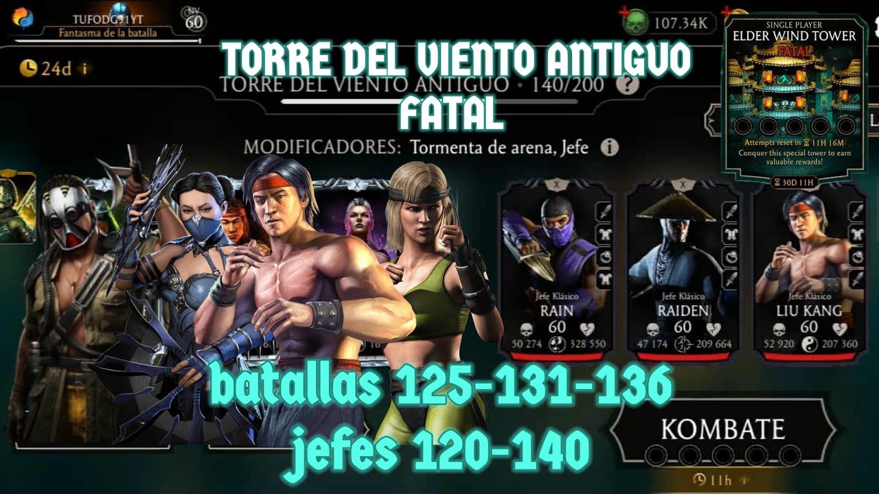 3 PERSONAJES IGUALES SON MEJOR O NO🤔TORRE DEL VIENTO ANTIGUO FATAL batallas 125-131-136jefes 120-140