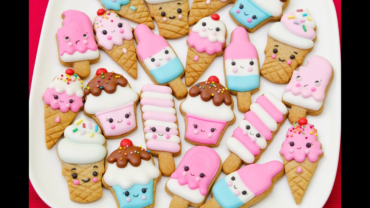 Learn how to decorate Ice Cream Cookies