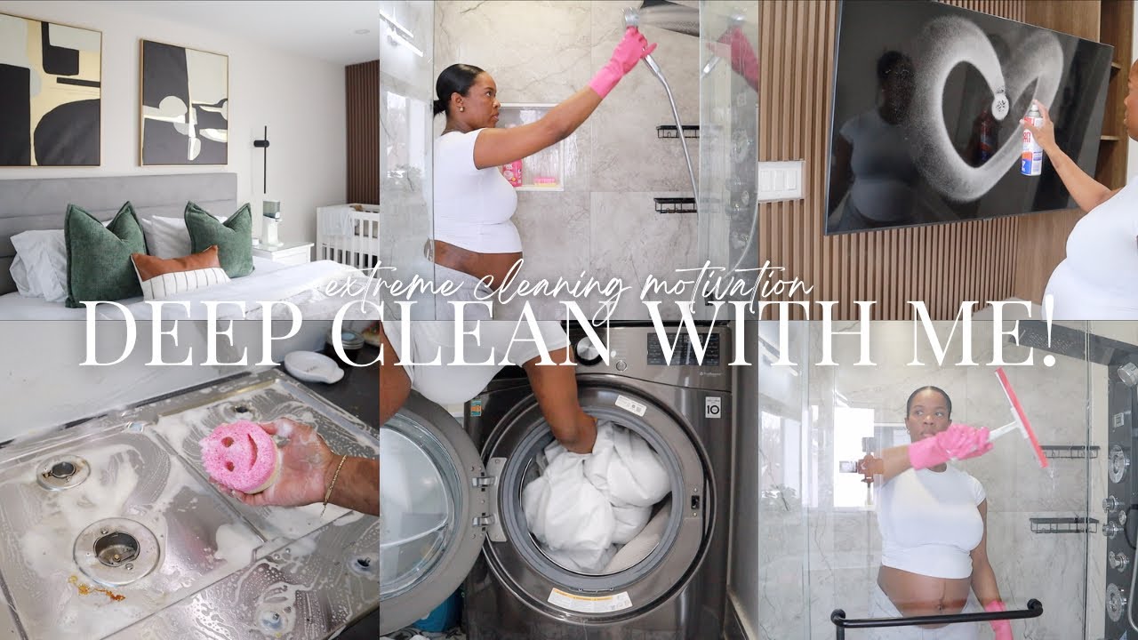 DEEP CLEAN WITH ME | extreme cleaning motivation + entire house clean + tips!