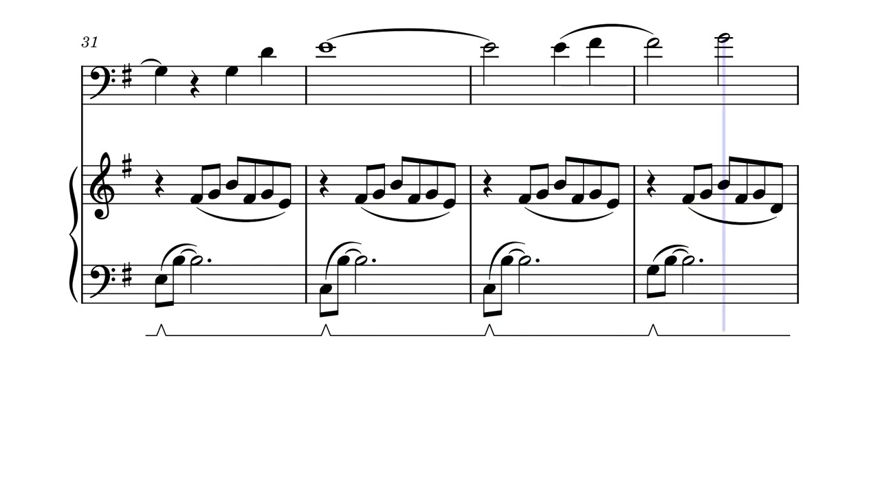 Night of Silver Moon - For Piano and Cello