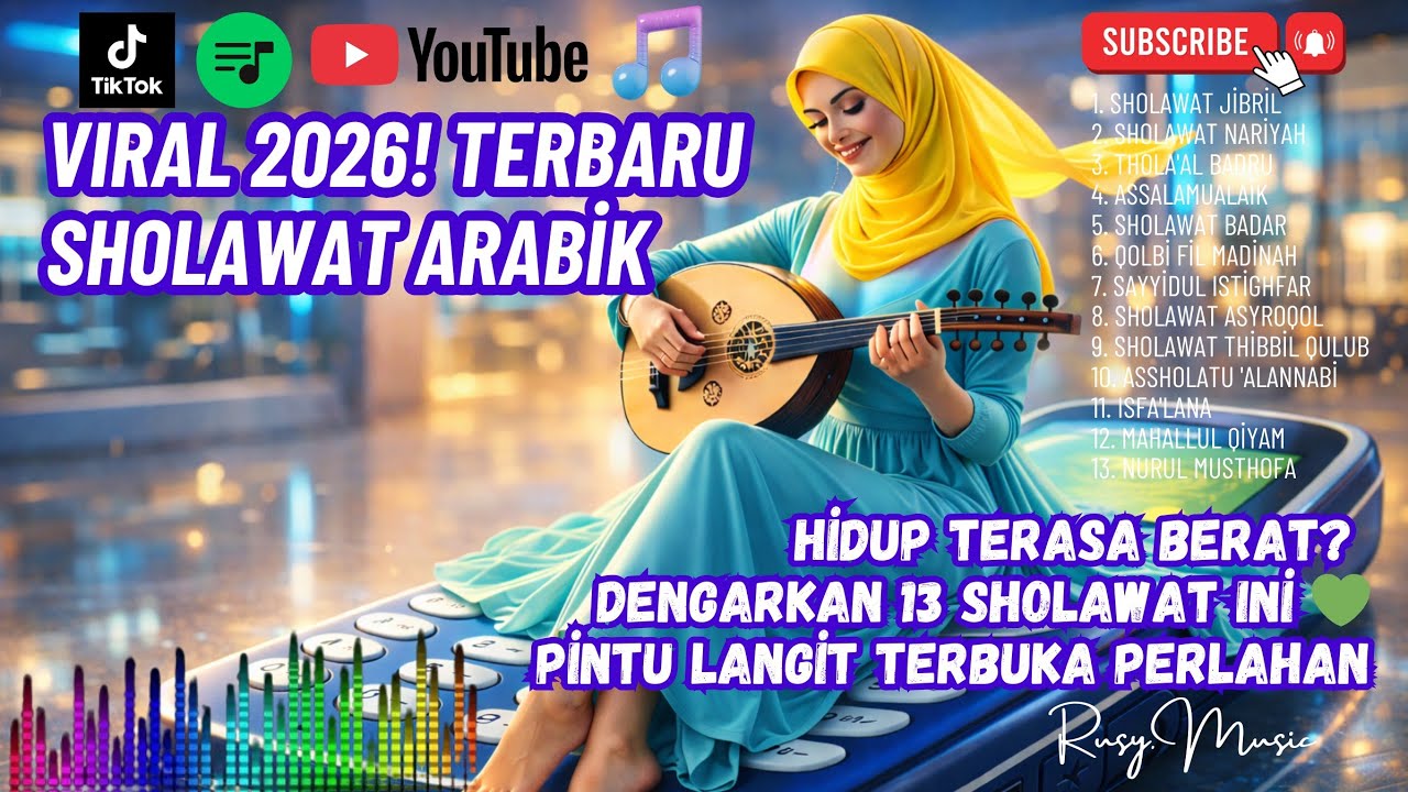 Hidup Terasa Berat? Dengarkan 13 Sholawat Ini! 💚 Pintu Langit Terbuka Perlahan | Sholawat Arabic