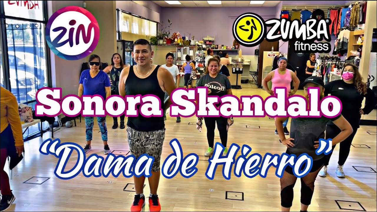 “Dama de Hierro” Sonora Skandalo 💥 cumbia Marisela Zumba dama de hierro zumba coreografía