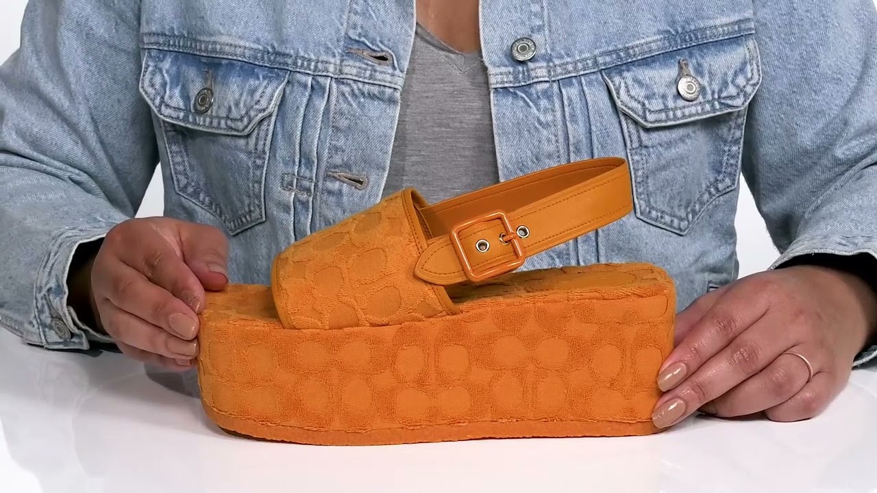 COACH Noelle Terry Cloth Sandal SKU: 9794321