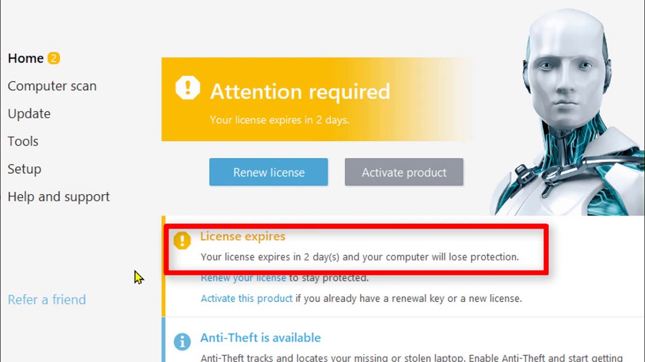How to renew ESET Antivirus for Windows