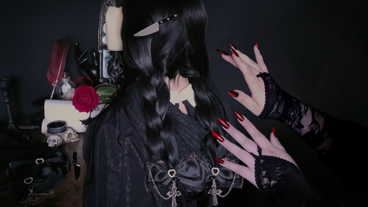 Morticia Does Wednesday's Hair ASMR (Gently Soft Spoken / Tingly Hair Play)