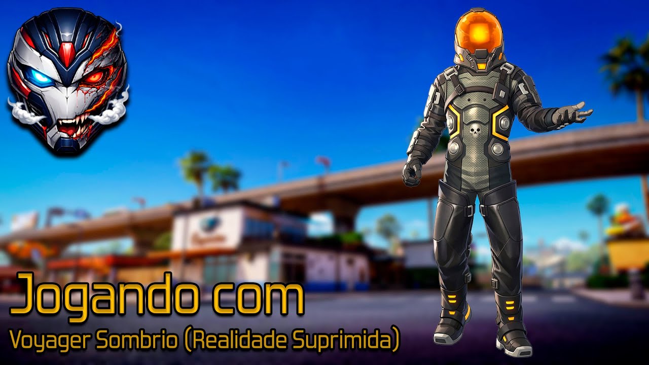 Jogando com a Skin Voyager Sombrio (Realidade Suprimida)