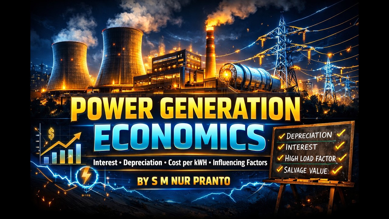 Economics of Power Generation – Complete Class Notes | Depreciation & Cost of Electricity Explained