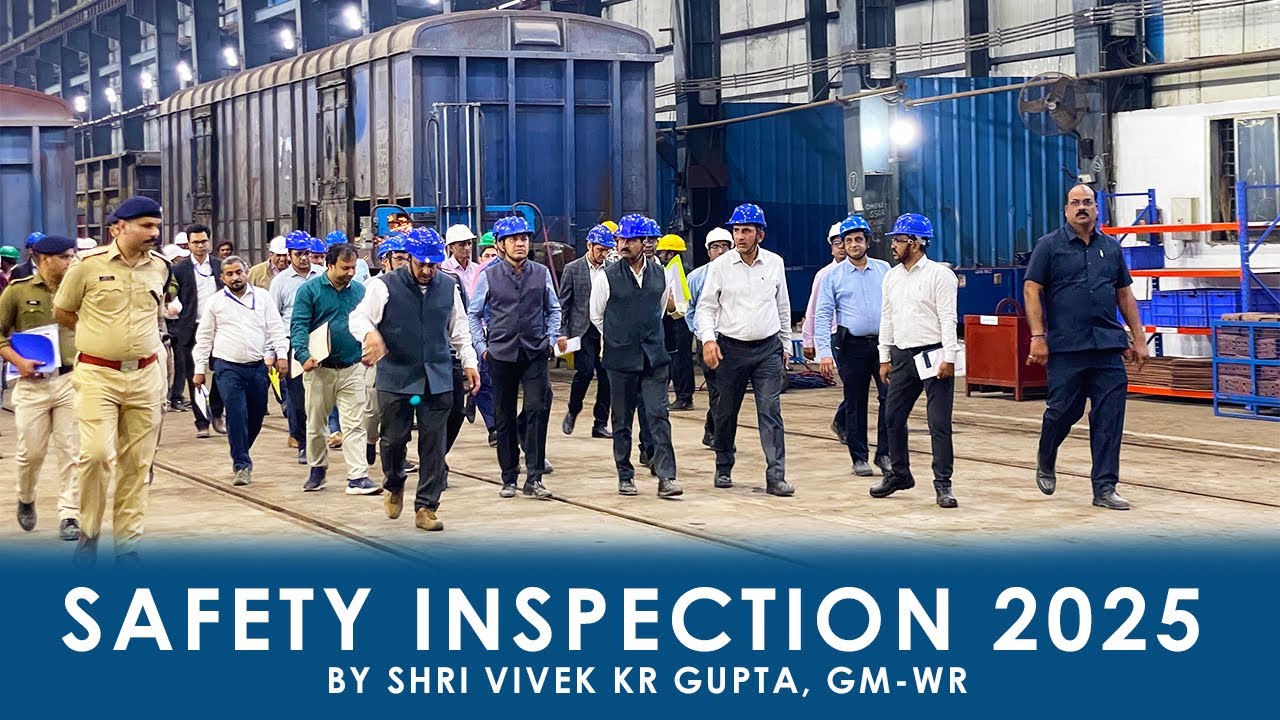 Safety Inspection by Shri Vivek Kr Gupta GM-WR | Pratapnagar Workshop | 12.12.2025