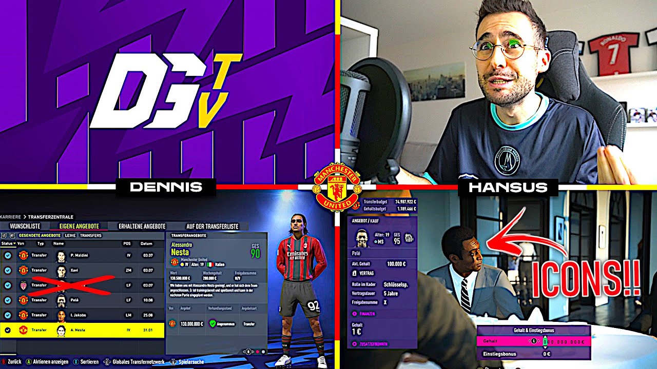 FIFA 22 : ERSTER ICON SHOWDOWN MIT 300 MIO+ SNIPES !!! 😳❌ United Karriere Showdown vs DennisGamingTV