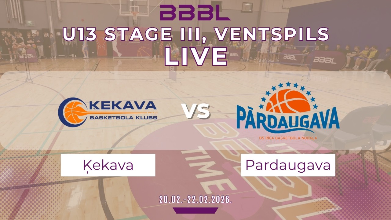 Pārdaugava 2013 vs BK Ķekava 2013 | BBBL U13 | Stage III