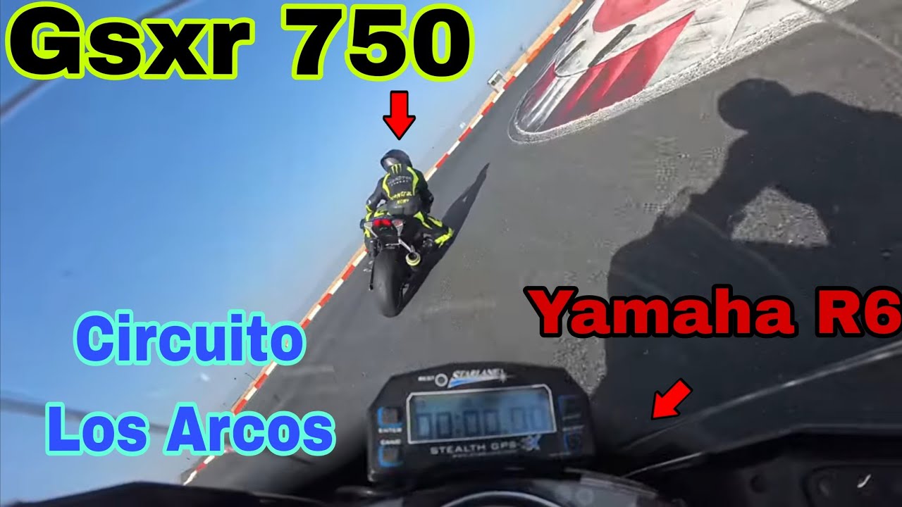 Yamaha #r6  vs #gsxr750 Circuito Los Arcos (Navarra) Persiguiendo a Aitor