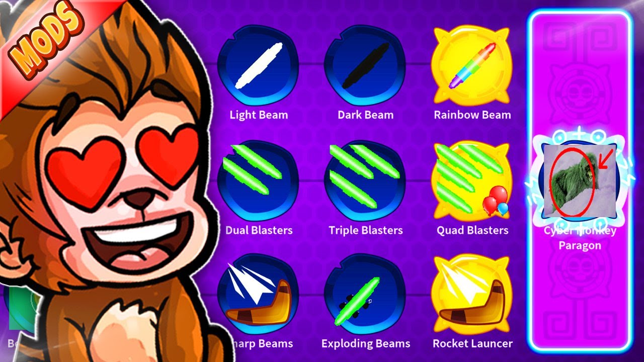 Paragon Cyber Monkey 😂 Nowa małpka 😂 Bloons TD 6 | POLSKA | MODY